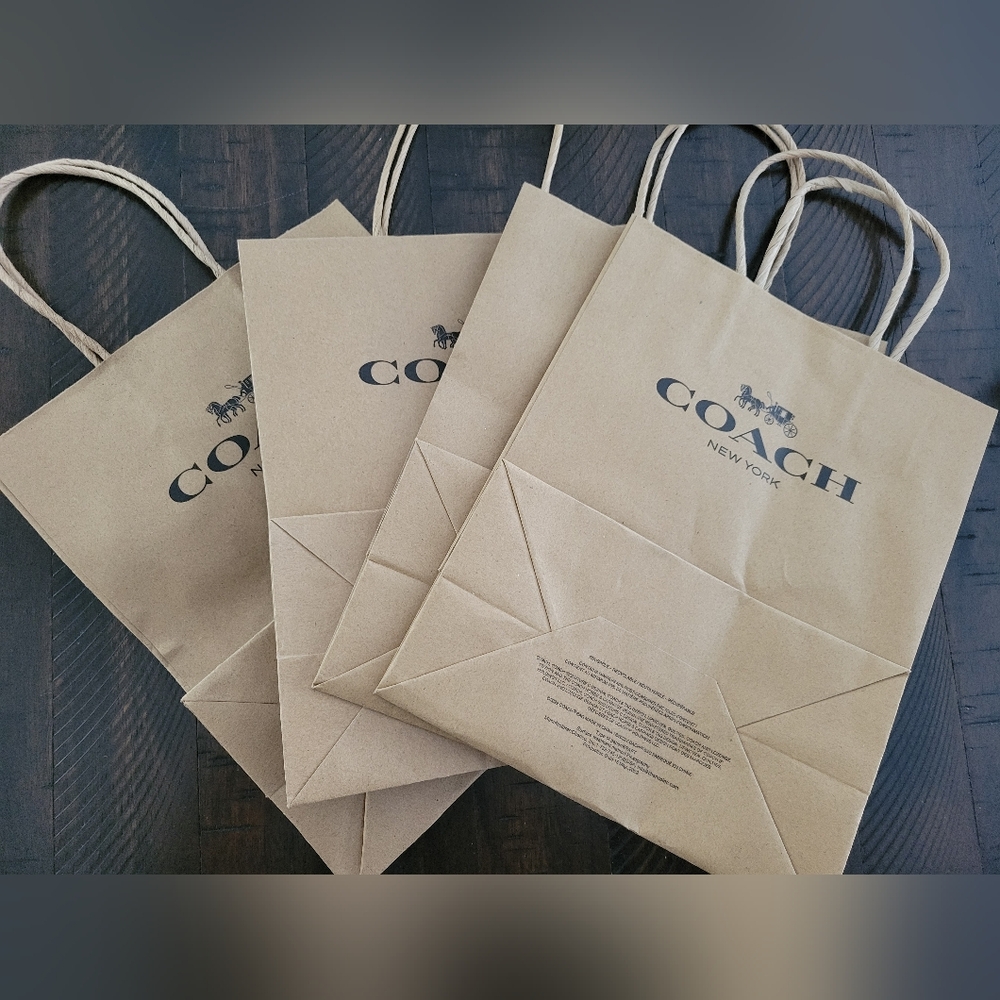 Authentic COACH Gift Bags x4